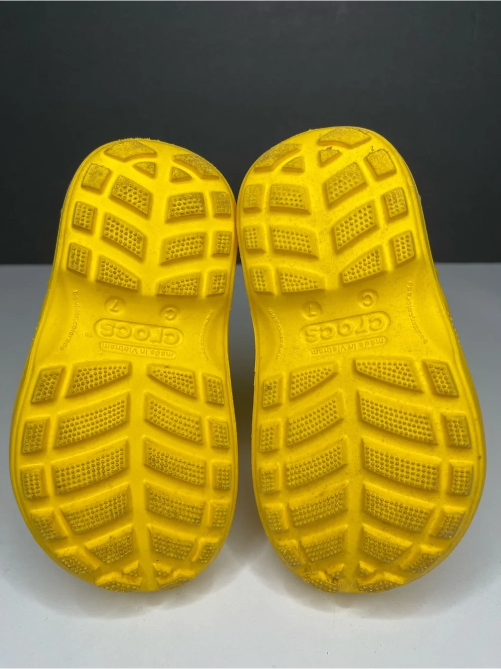 CROCS Kids Yellow Waterproof Pull-On Rain Boots